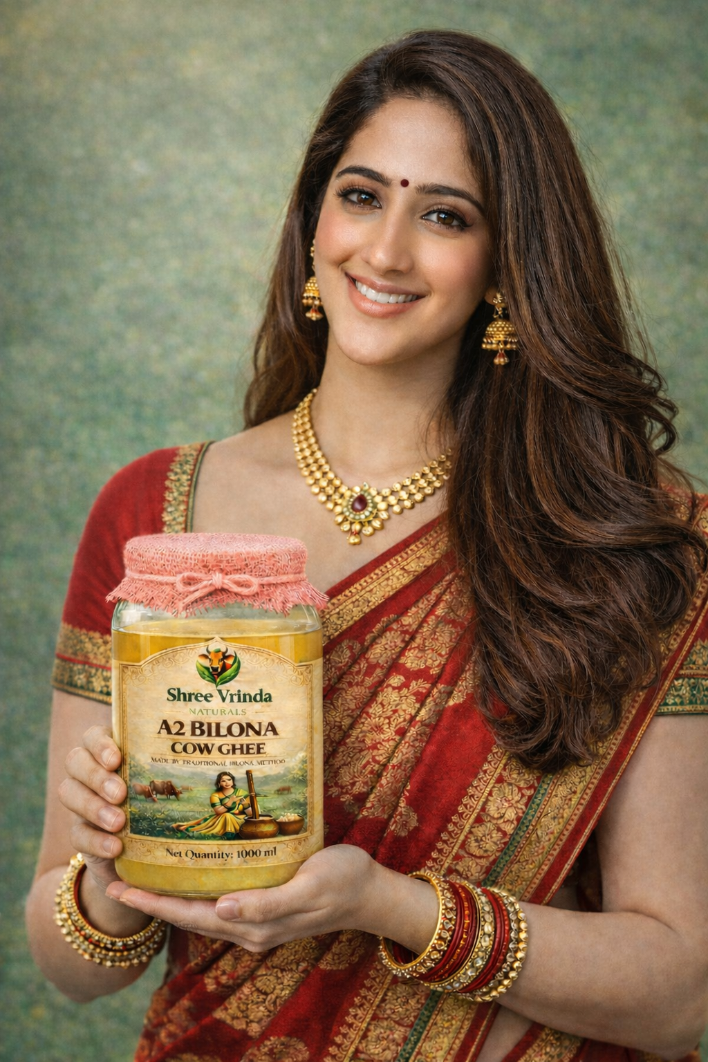 Brand Ambassador holding product
