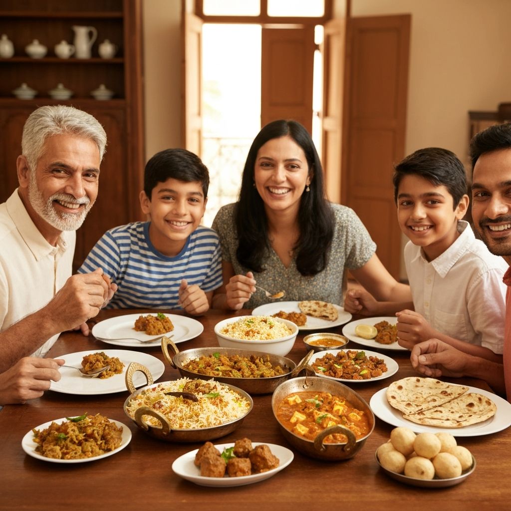 India community enjoying ghee